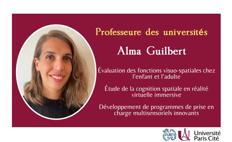 Bienvenue à Alma Guilbert :  nouvelle Professeure des Universités